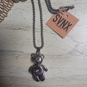 SVNX teddy bear necklace